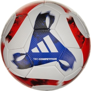 adidas Tiro Soccer Ball(White/Black/Team Solar Orange/Team Royal Blue)