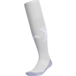 adidas Unisex Team Speed Soccer Socks or Calf Sleeves (1 Pair) Over-the-Calf(Team Light Grey/White/4/Sock)