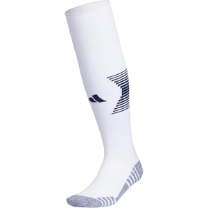 adidas Unisex Team Speed Soccer Socks or Calf Sleeves (1 Pair) Over-the-Calf(White/Team Navy Blue/4/Sock)