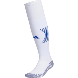 adidas Unisex Team Speed Soccer Socks or Calf Sleeves (1 Pair) Over-the-Calf(White/Team Royal Blue/4/Sock)