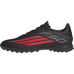 adidas Unisex-Adult F50 League Turf(Black/Lucid Red/Black)