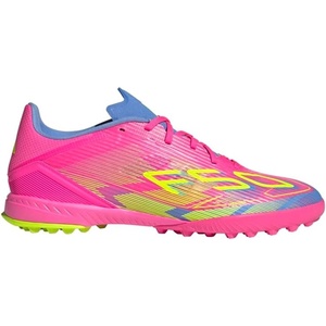 adidas Unisex-Adult F50 League Turf(Lucid Pink/Lucid Lemon/Blue Fusion)
