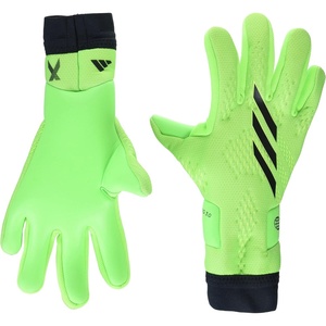 adidas Unisex-Adult X League Goalie Gloves(Solar Green/Black/Solar Yellow)