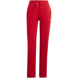 adidas Women’s Essentials Small Logo FeelCozy Open Hem Pants(Better Scarlet)