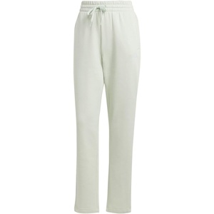 adidas Women’s Essentials Small Logo FeelCozy Open Hem Pants(Linen Green)