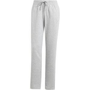 adidas Women’s Essentials Small Logo FeelCozy Open Hem Pants(Medium Grey Heather)