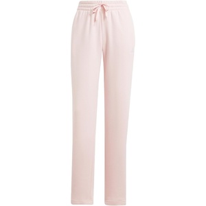 adidas Women’s Essentials Small Logo FeelCozy Open Hem Pants(Sandy Pink)