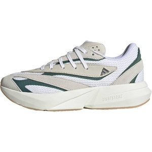 adidas Women’s Lightstride Sneakers(Off White/Silver Metallic/Collegiate Green)