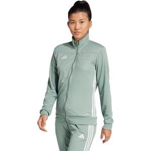 adidas Women’s Tiro Essentials Training Jacket(Silver Green/White)