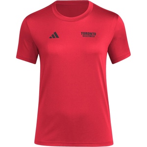 adidas Women’s Toronto FC Local Warp Pre-Game Short Sleeve T-Shirt(Team Power Red/Toronto Fc)