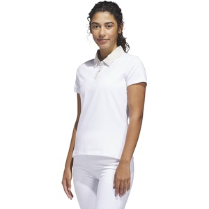 adidas Womens Ultimate365+ Grid Climacool Polo(Wonder Alumina)
