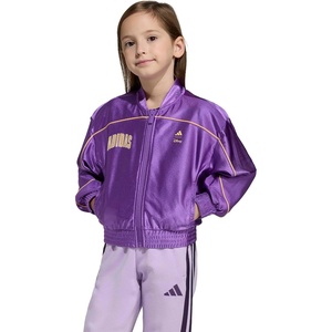 adidas girls Disney Minnie Mouse Track Top(Active Purple/Semi Ice Tangerine/Minnie Mouse)