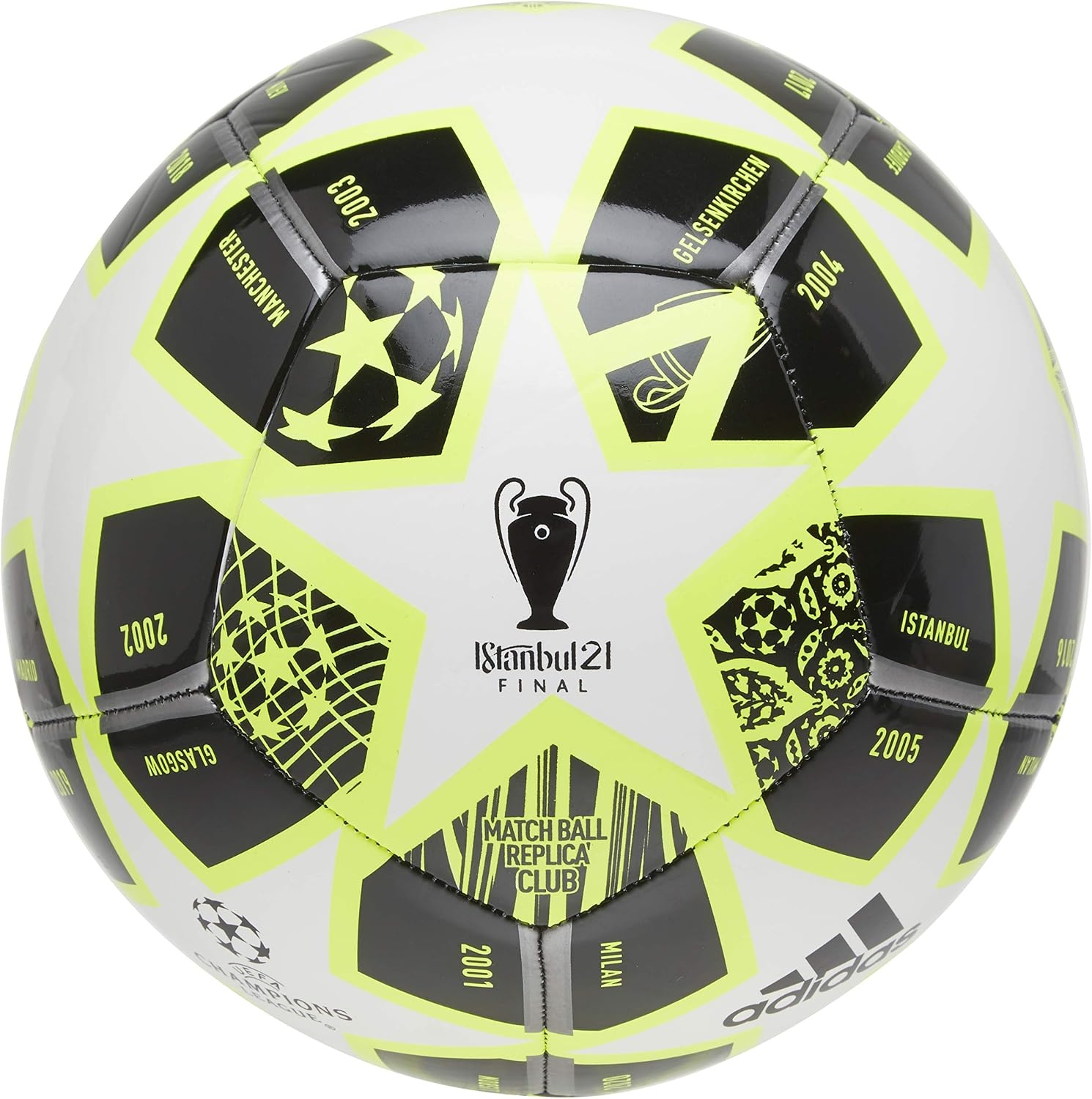 image:imageAdidas Finale Club BallSolar YellowWhiteBlackIron Metallic