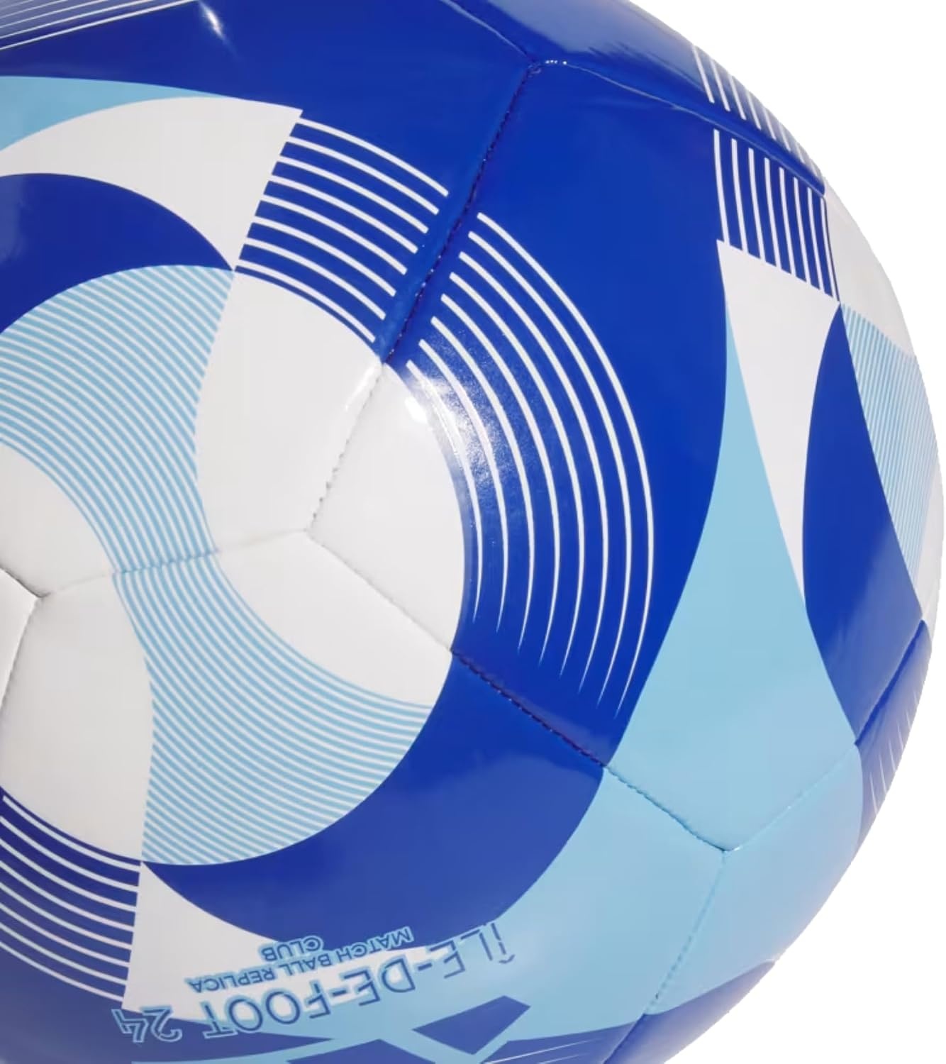 image:imageAdidas ILEDeFoot 24 Club Soccer BallWhiteClear SkyTeam Royal Blue