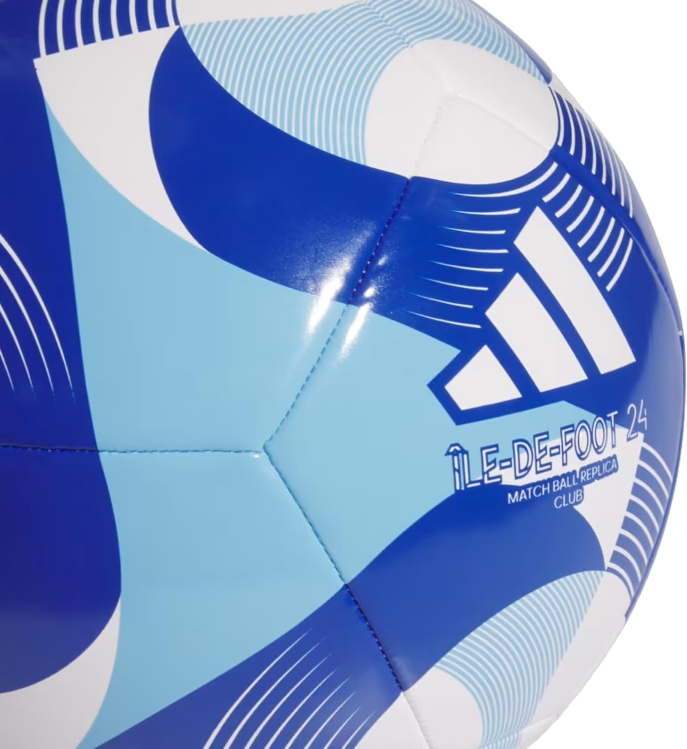 image:imageAdidas ILEDeFoot 24 Club Soccer BallWhiteClear SkyTeam Royal Blue