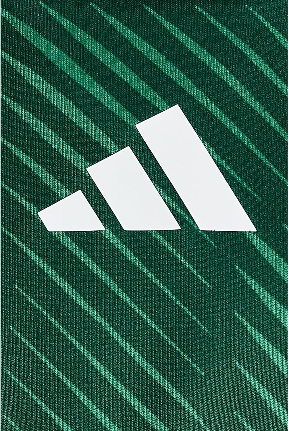 image:imageadidas Boys Short Sleeve 3Stripe Soccer Tee Shirt and Short SetBold Green