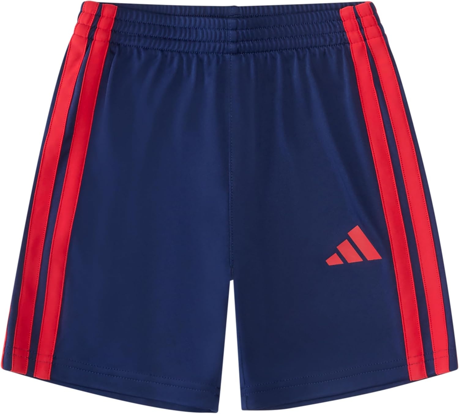 image:imageadidas Boys Short Sleeve 3Stripe Soccer Tee Shirt and Short SetPure Ruby