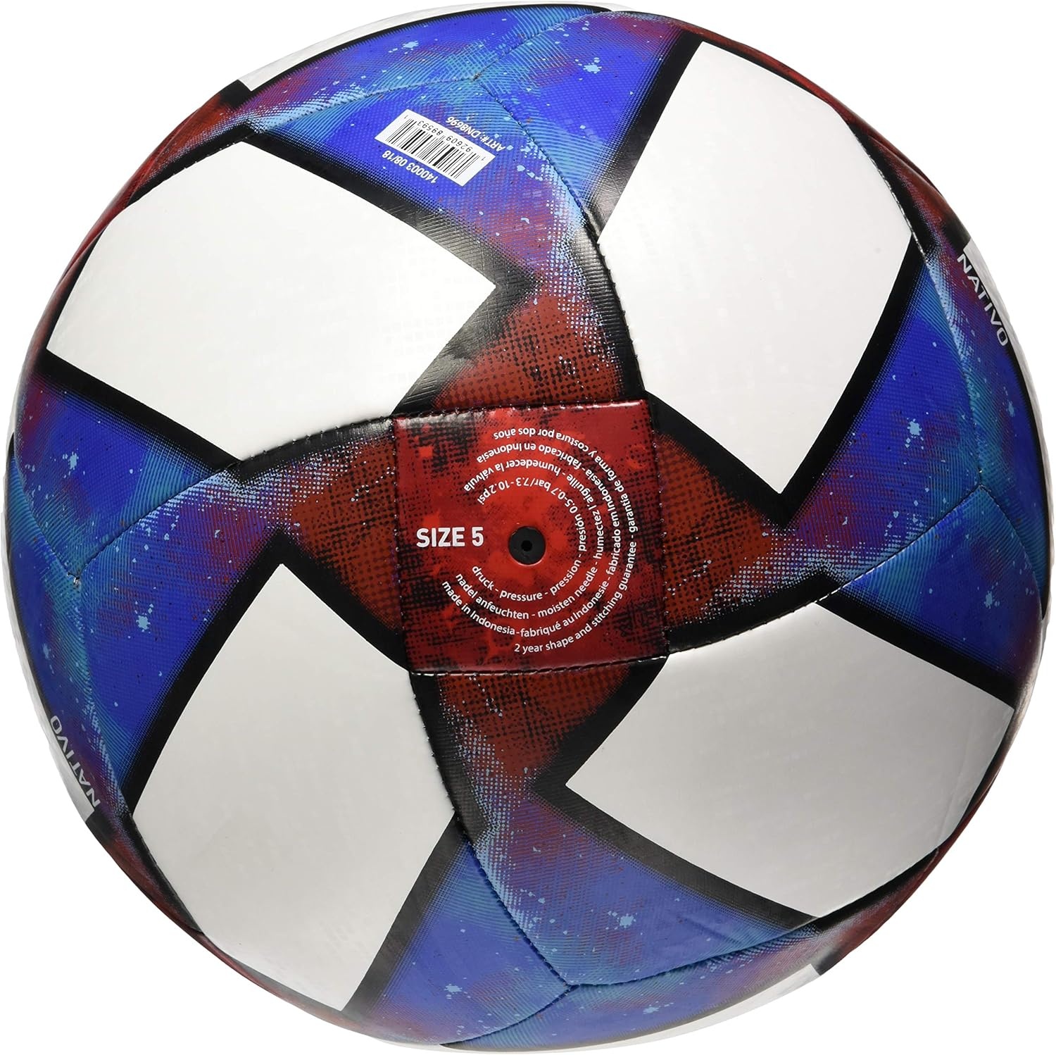 image:imageadidas Capitano Soccer BallWhiteBlackFootball BlueActive Red