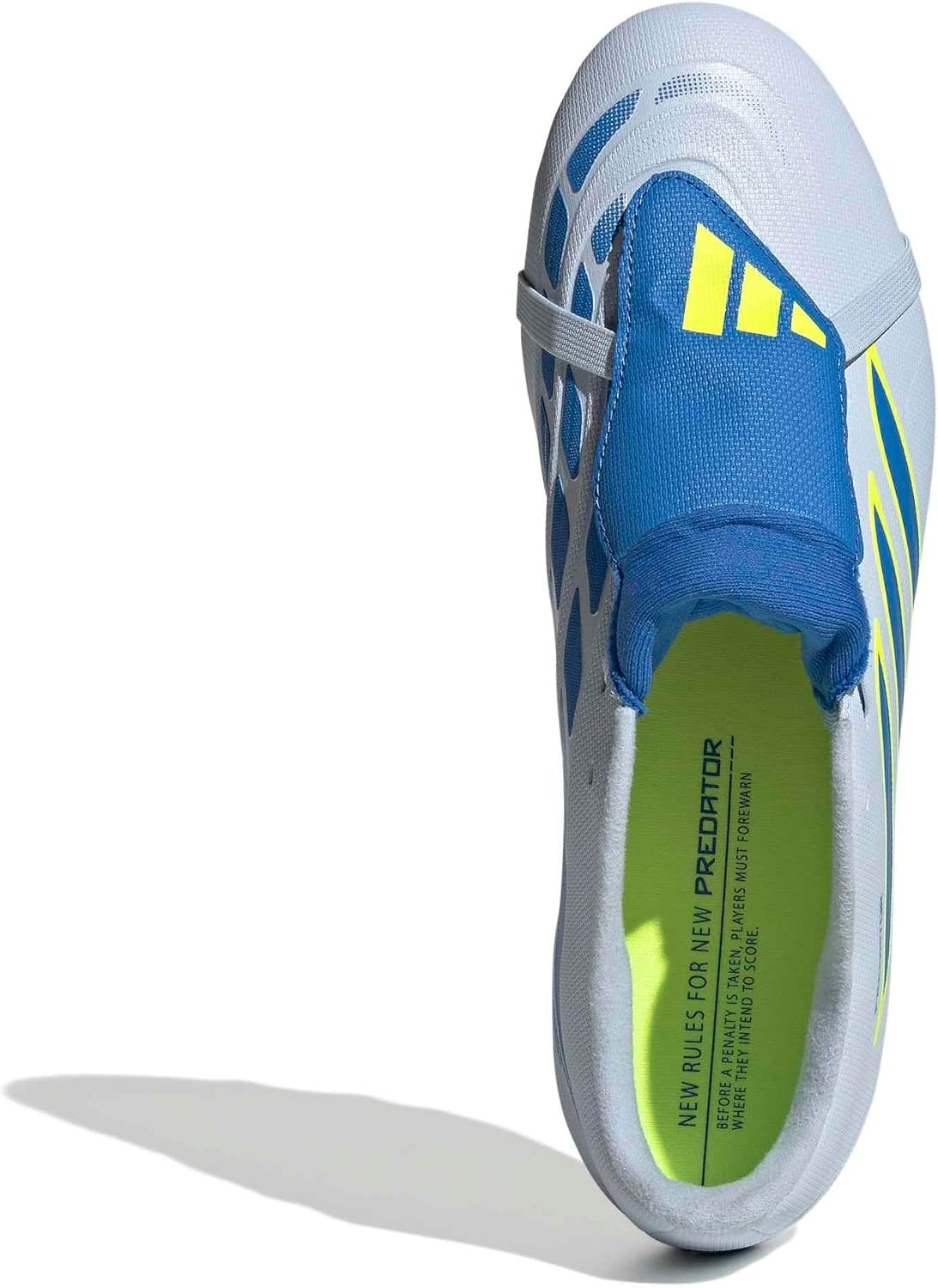 image:imageadidas Club FoldOver Tongue Firm GroundMulti Ground Soccer Cleats Pink WhiteCrystal SkyRay BlueTeam Solar Yellow