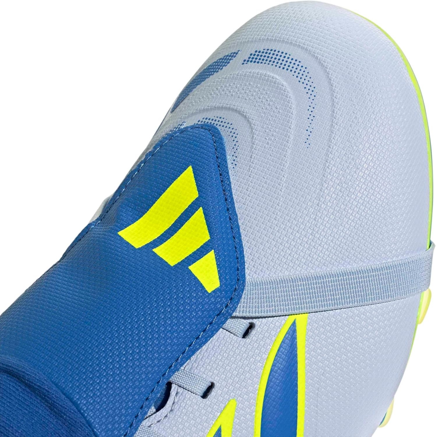 image:imageadidas Club FoldOver Tongue Firm GroundMulti Ground Soccer Cleats Pink WhiteCrystal SkyRay BlueTeam Solar Yellow