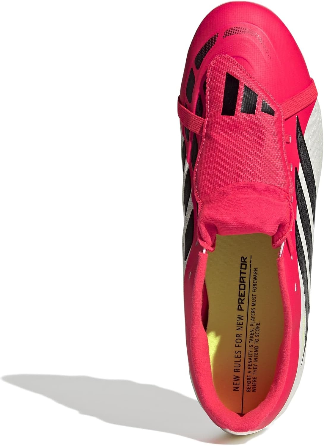 image:imageadidas Club FoldOver Tongue Firm GroundMulti Ground Soccer Cleats Pink WhiteLucid RedBlackWhite