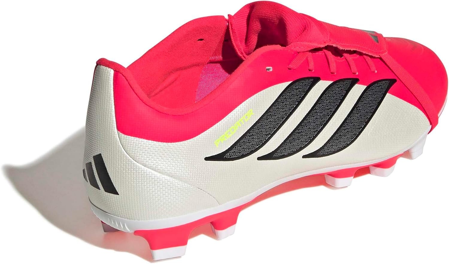 image:imageadidas Club FoldOver Tongue Firm GroundMulti Ground Soccer Cleats Pink WhiteLucid RedBlackWhite
