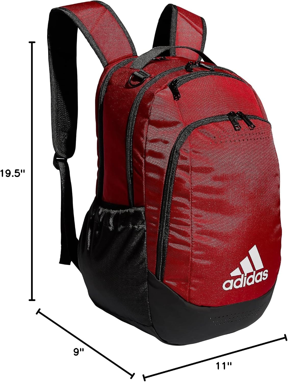 image:imageadidas Defender Sports Backpack with Shoe Compartment Soccer BagTeam Power Red