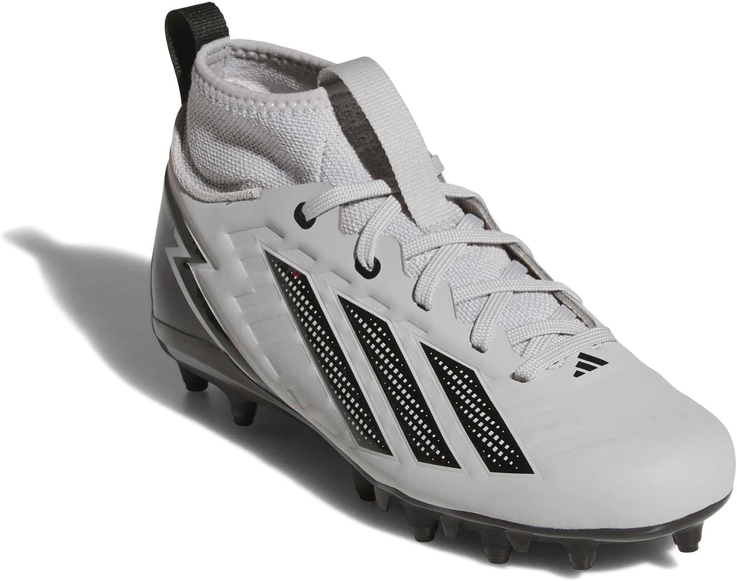 image:imageadidas Kids Adizero Impact2 II American Football Cleats Little KidBig KidGreyBlackSilver Metallic