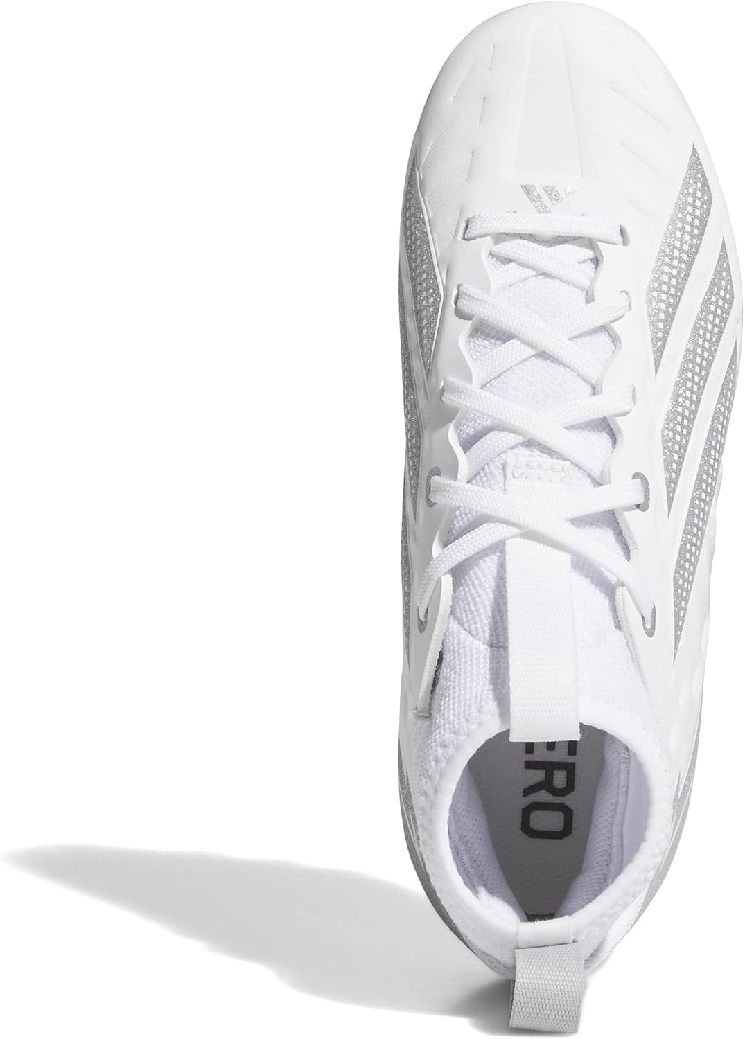 image:imageadidas Kids Adizero Impact2 II American Football Cleats Little KidBig KidWhiteSilver MetallicWhite