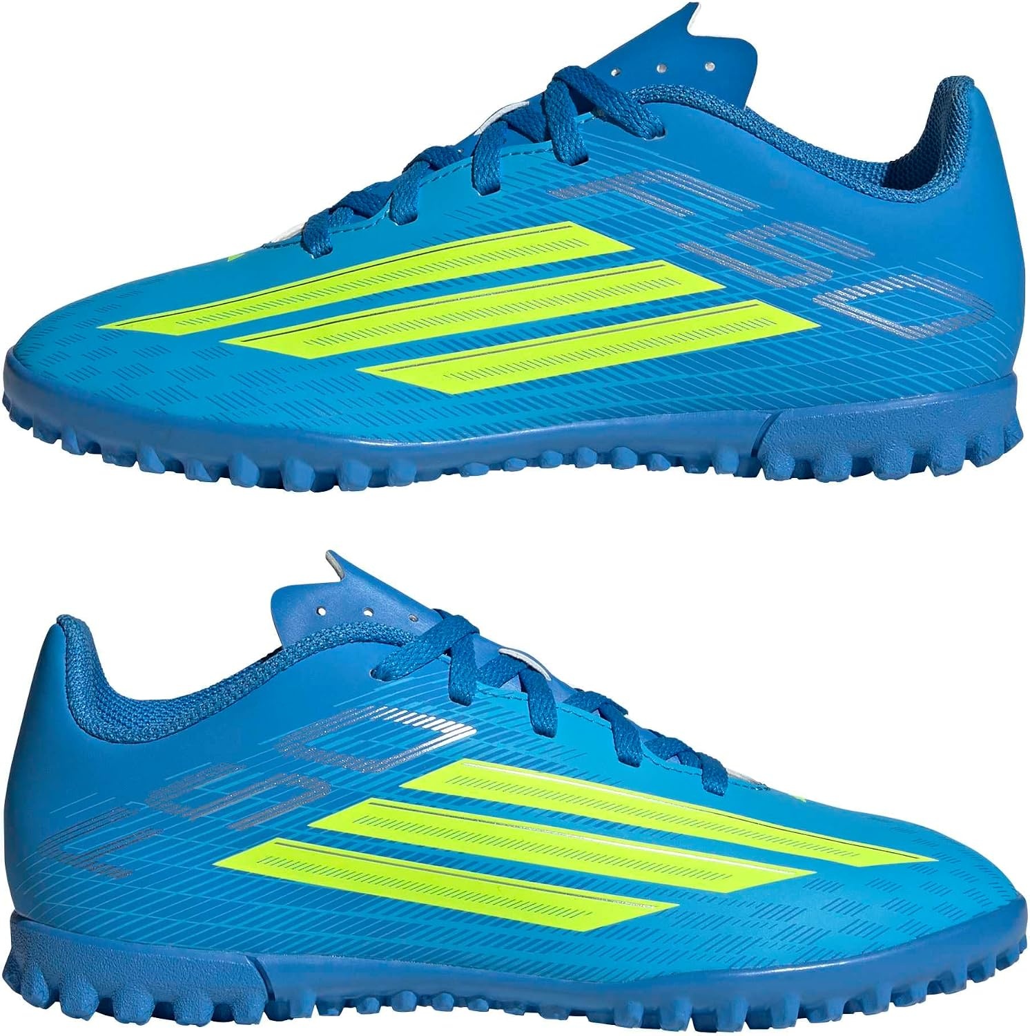 image:imageadidas Kids F50 Club Turf JLucid Ray BlueTeam Solar YellowLucid Aquamarine