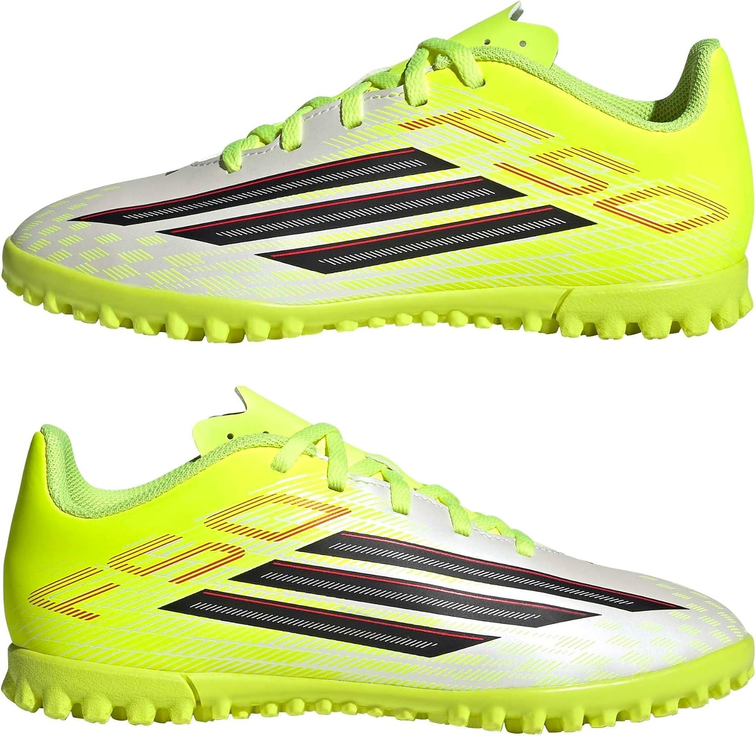 image:imageadidas Kids F50 Club Turf JTeam Solar YellowBlackLucid Red