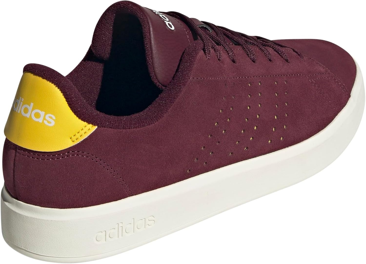 image:imageadidas Mens Advantage 20 Tennis Sneakers Shoes WhiteMaroonUtility YellowOff White