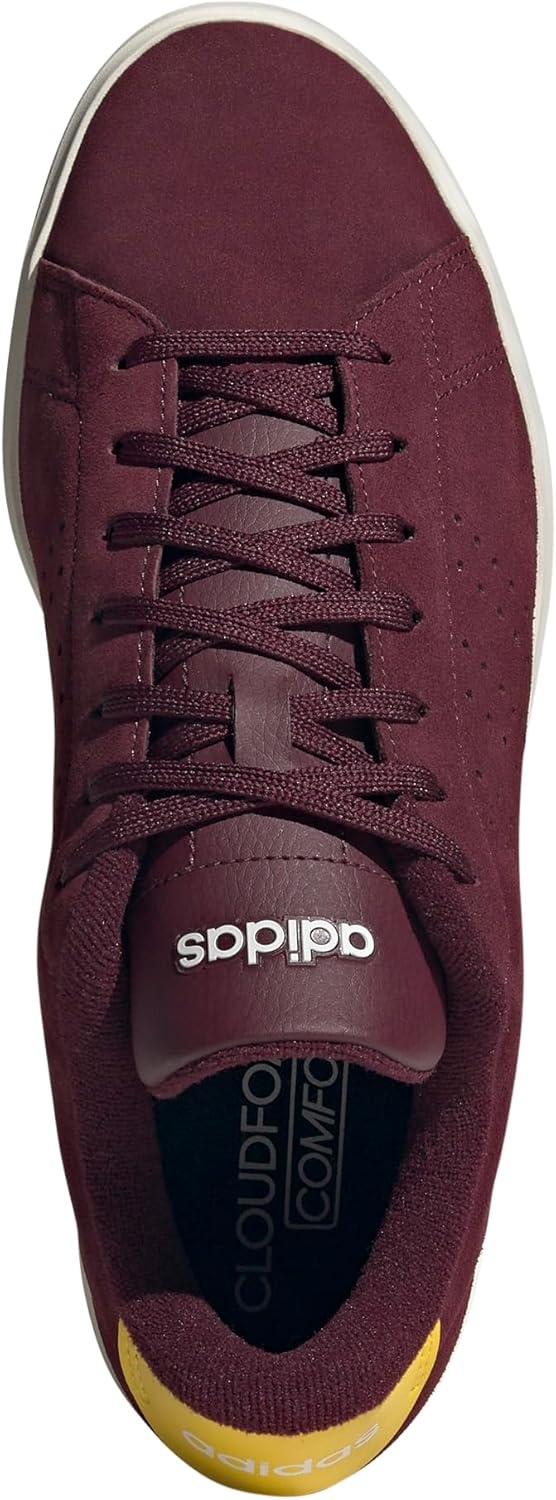 image:imageadidas Mens Advantage 20 Tennis Sneakers Shoes WhiteMaroonUtility YellowOff White