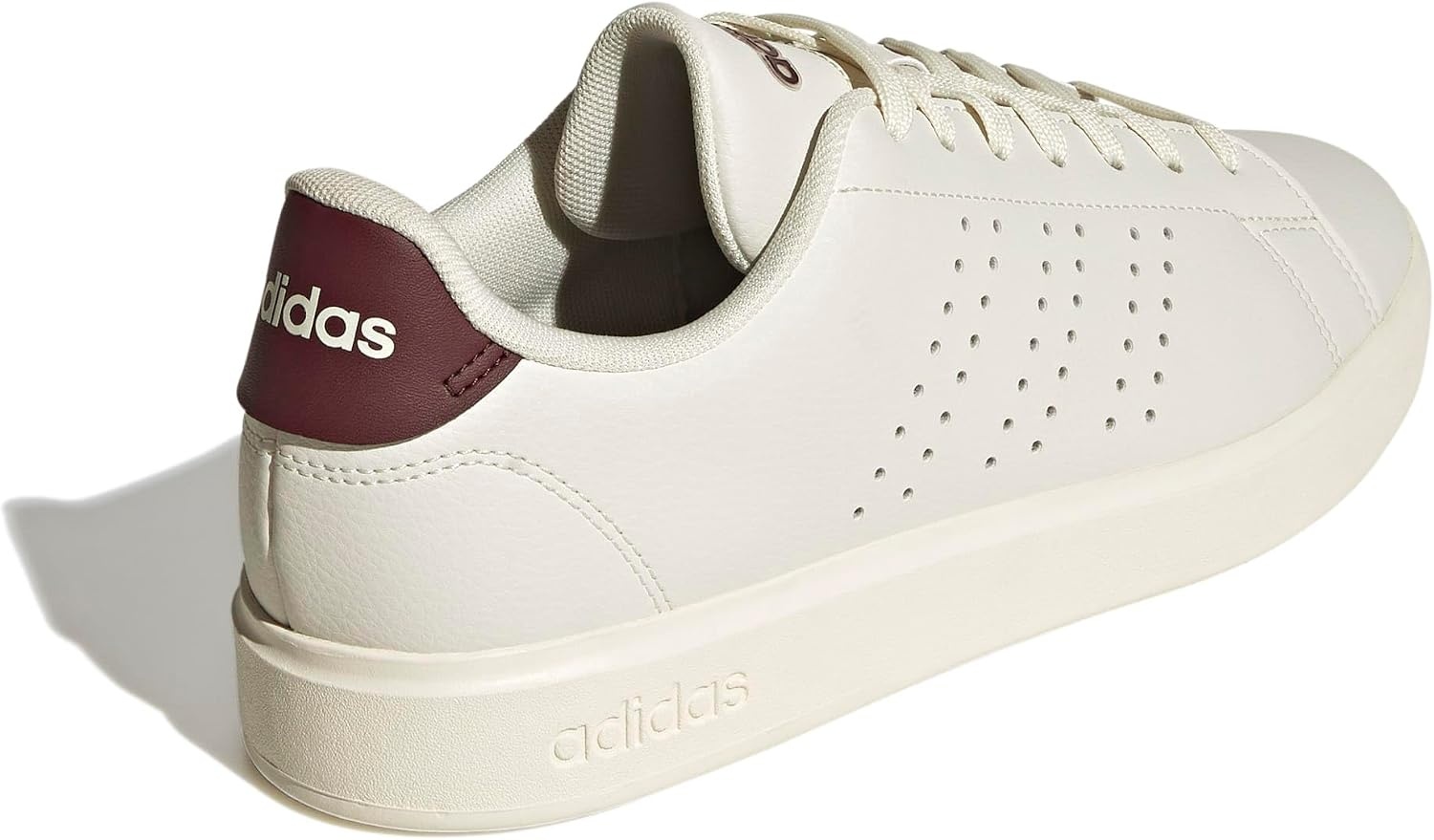 image:imageadidas Mens Advantage 20 Tennis Sneakers Shoes WhiteOff WhiteOff WhiteAurora Ruby