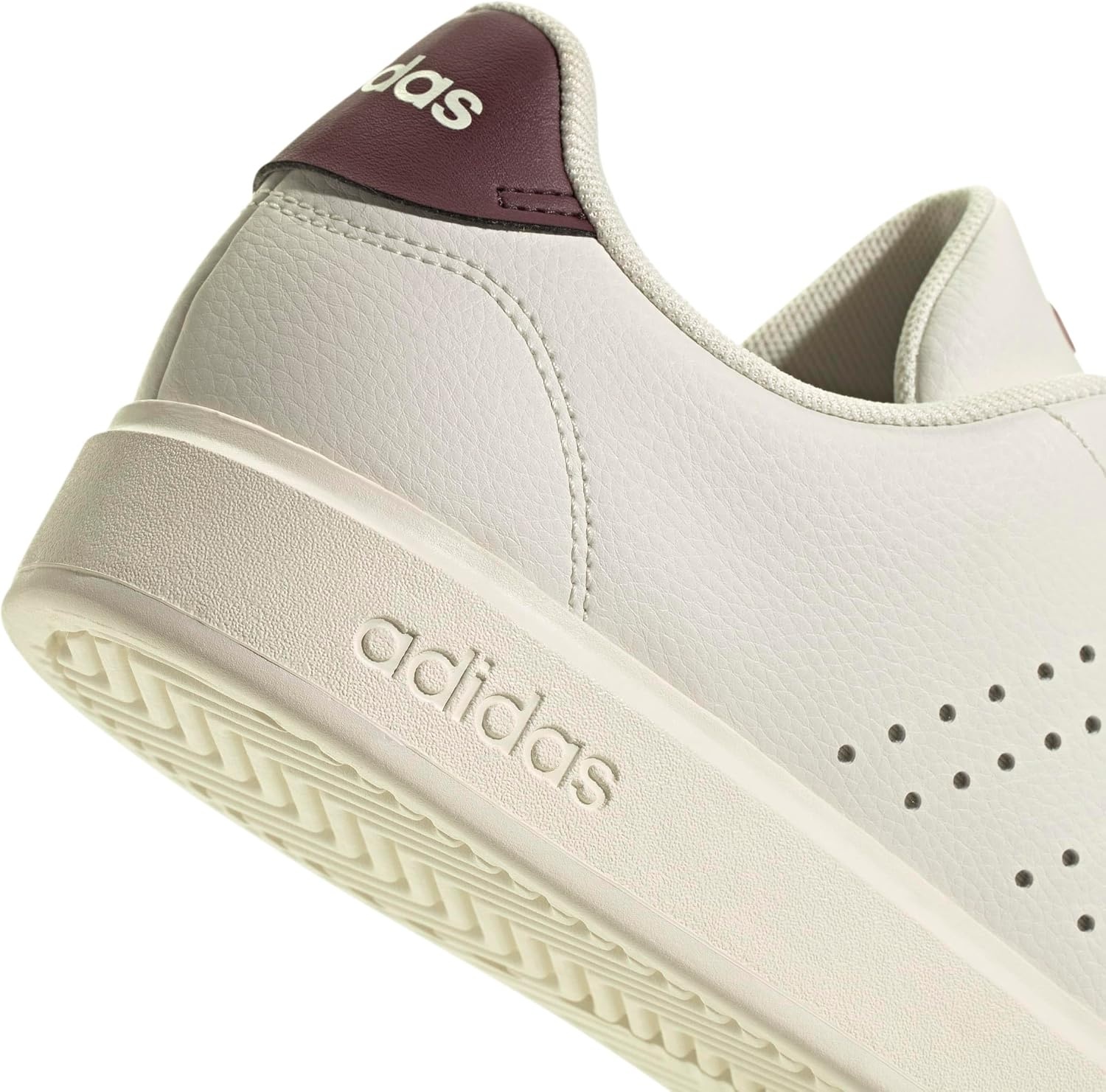 image:imageadidas Mens Advantage 20 Tennis Sneakers Shoes WhiteOff WhiteOff WhiteAurora Ruby