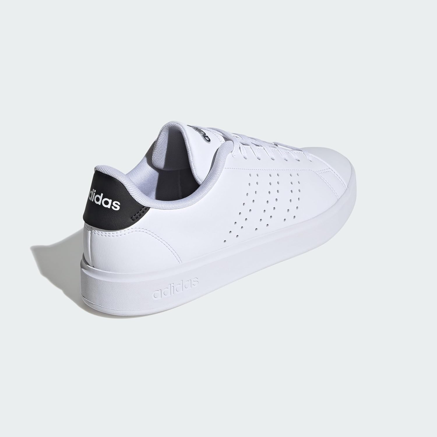 image:imageadidas Mens Advantage 20 Tennis Sneakers Shoes WhiteWhiteBlackInk