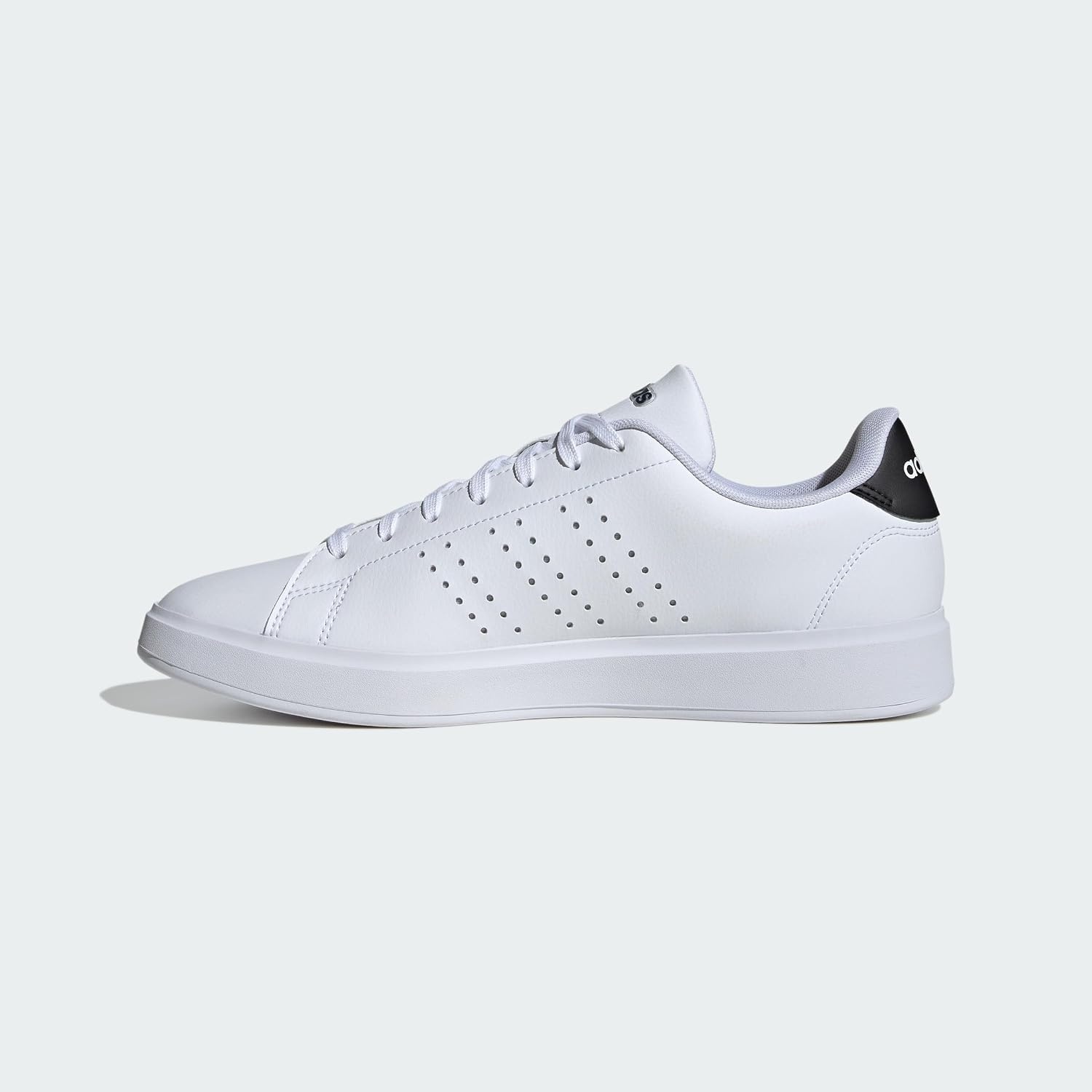 image:imageadidas Mens Advantage 20 Tennis Sneakers Shoes WhiteWhiteBlackInk