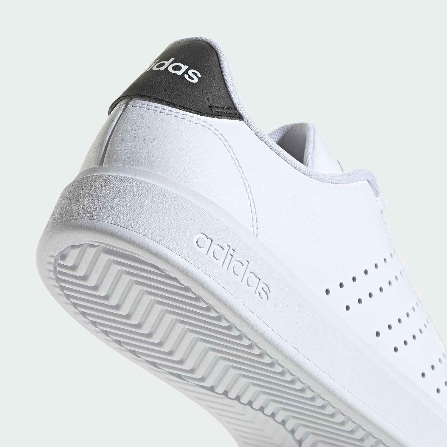 image:imageadidas Mens Advantage 20 Tennis Sneakers Shoes WhiteWhiteBlackInk