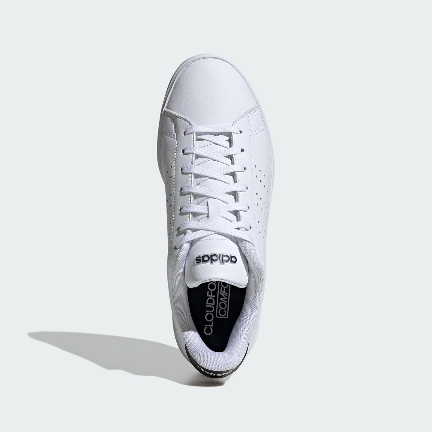 image:imageadidas Mens Advantage 20 Tennis Sneakers Shoes WhiteWhiteBlackInk