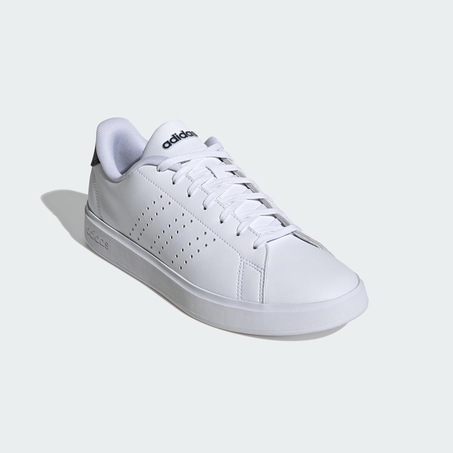 image:imageadidas Mens Advantage 20 Tennis Sneakers Shoes WhiteWhiteBlackInk