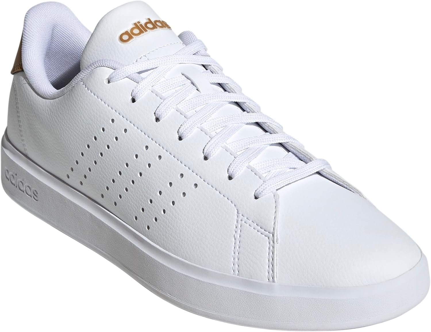 image:imageadidas Mens Advantage 20 Tennis Sneakers Shoes WhiteWhiteWhiteBronze Strata