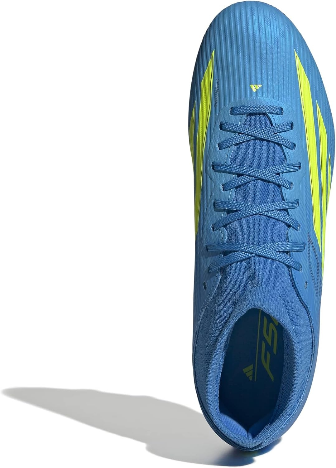 image:imageadidas Mens F50 League Mid Cut Firm GroundMulti Ground Soccer Cleats YellowLucid Ray BlueTeam Solar YellowLucid Aquamarine