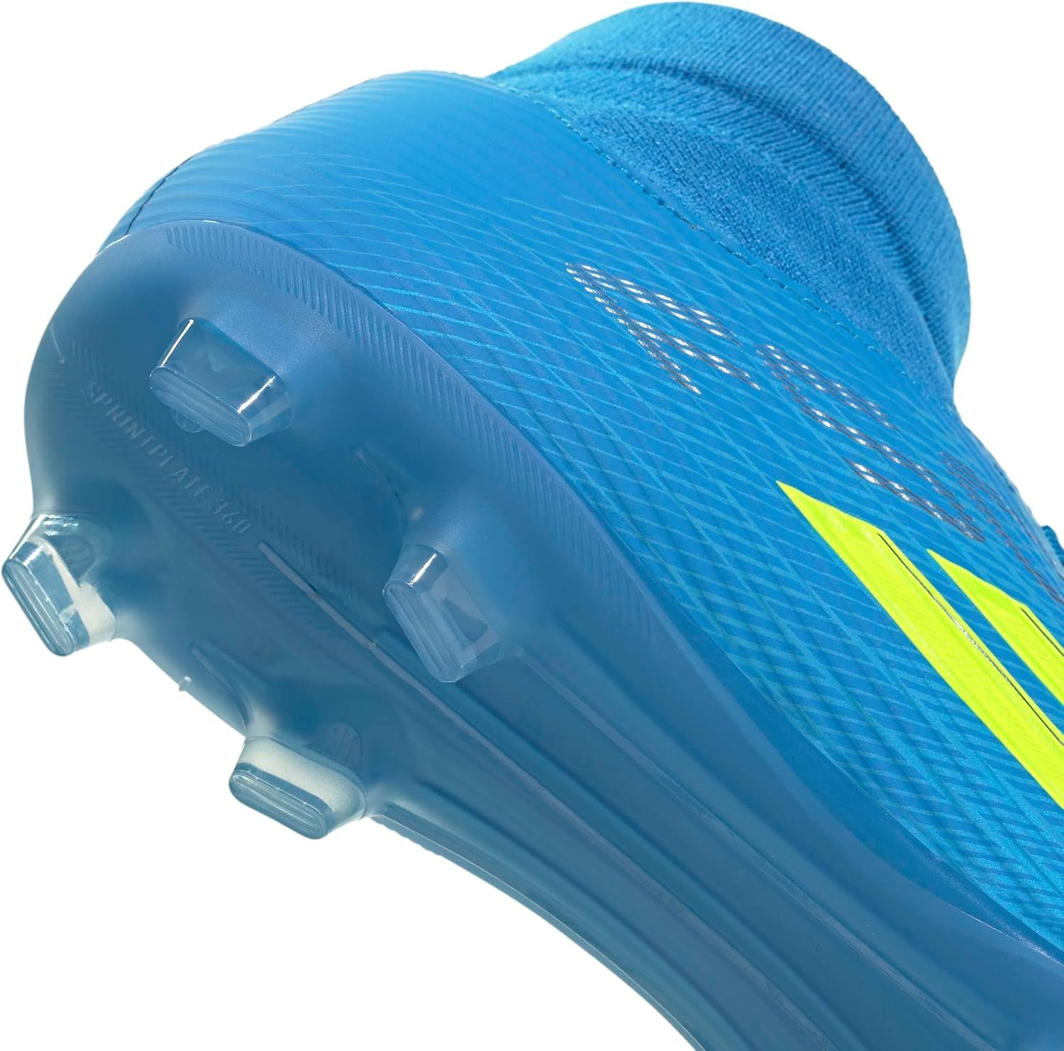 image:imageadidas Mens F50 League Mid Cut Firm GroundMulti Ground Soccer Cleats YellowLucid Ray BlueTeam Solar YellowLucid Aquamarine