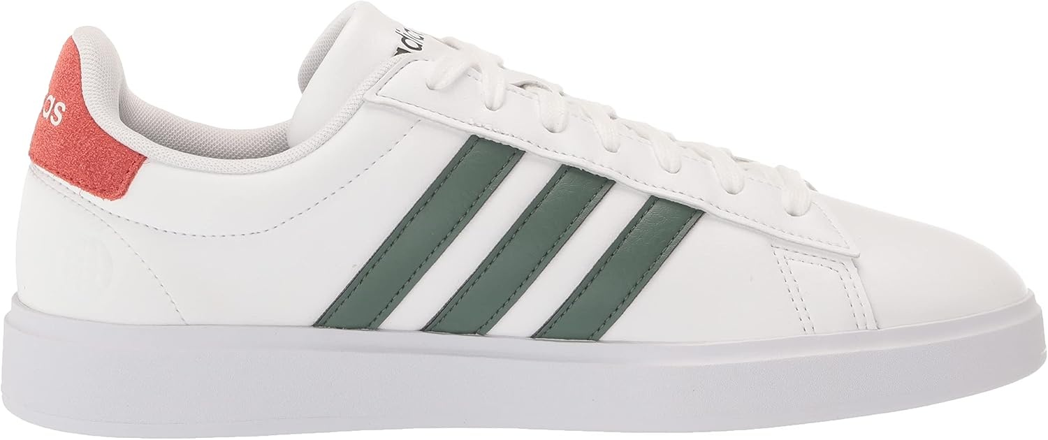 image:imageadidas Mens Grand Court 20 ShoeFtwr WhiteGreen OxideAltered Amber