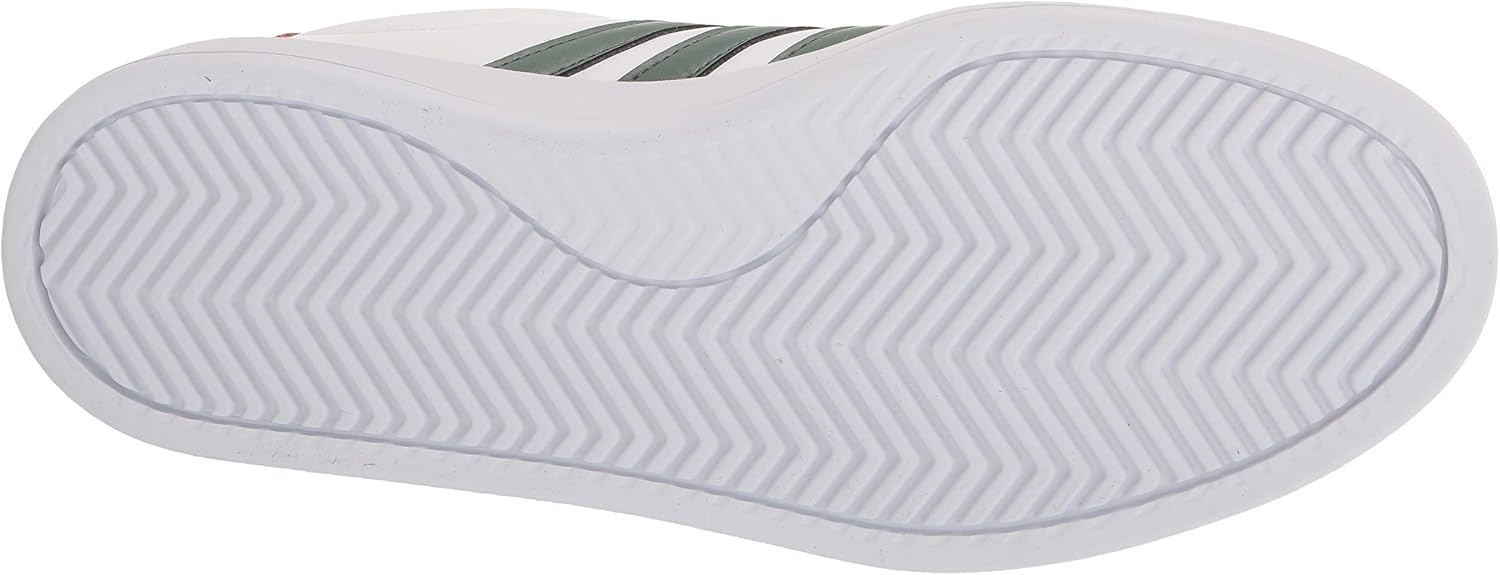 image:imageadidas Mens Grand Court 20 ShoeFtwr WhiteGreen OxideAltered Amber