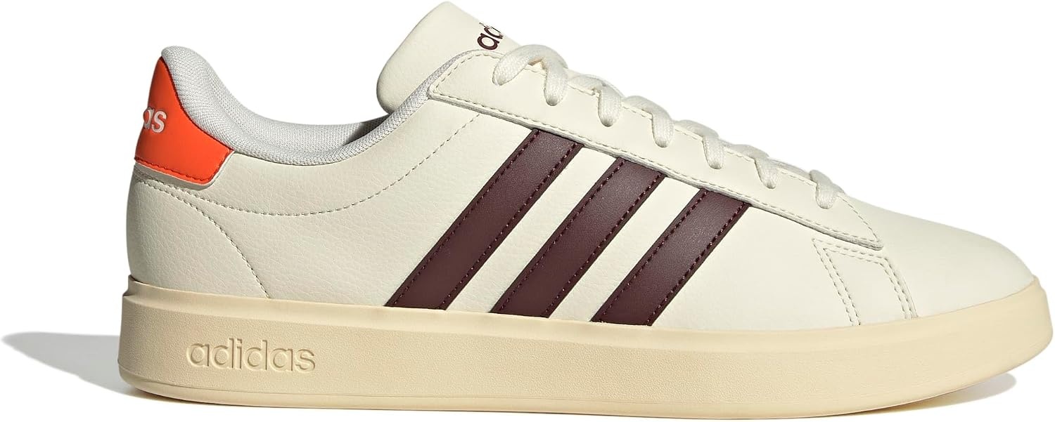 image:imageadidas Mens Grand Court 20 ShoeOff WhiteAurora RubySemi Impact Orange