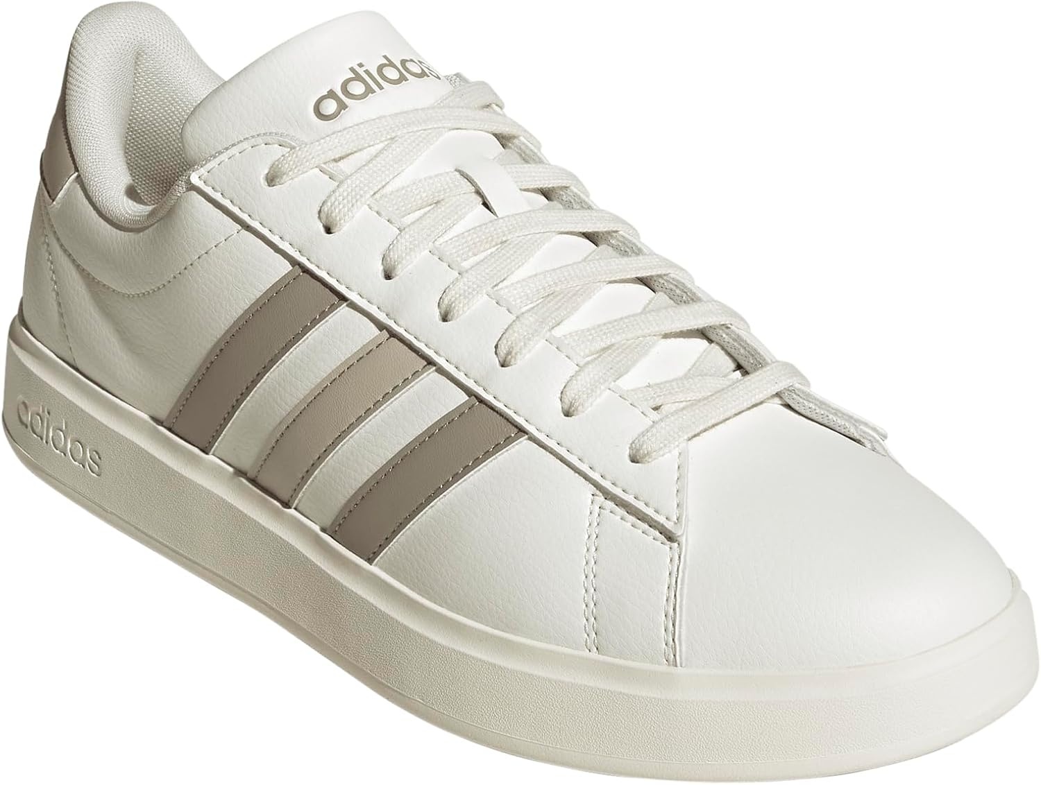 image:imageadidas Mens Grand Court 20 ShoeWhitePutty BeigeWonder Alumina