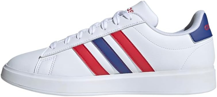 image:imageadidas Mens Grand Court 20 ShoeWhiteSemi Lucid BlueBetter Scarlet