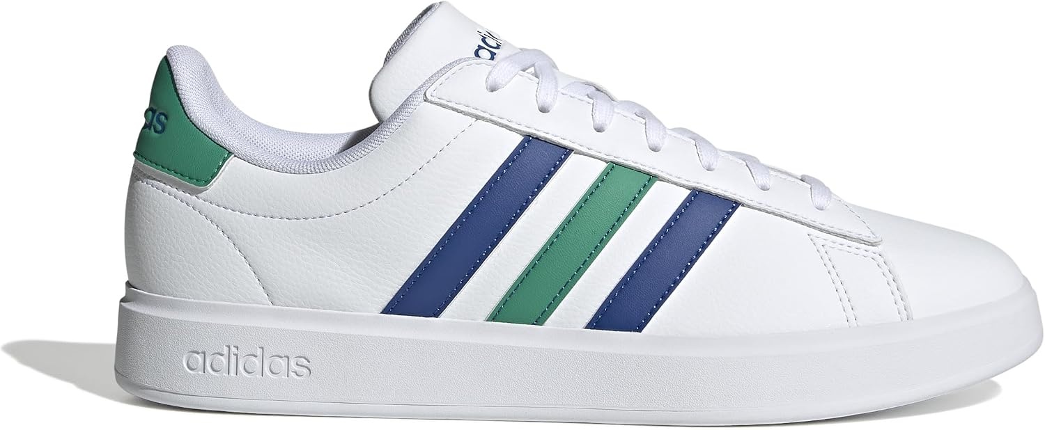 image:imageadidas Mens Grand Court 20 ShoeWhiteTeam Royal BlueCourt Green