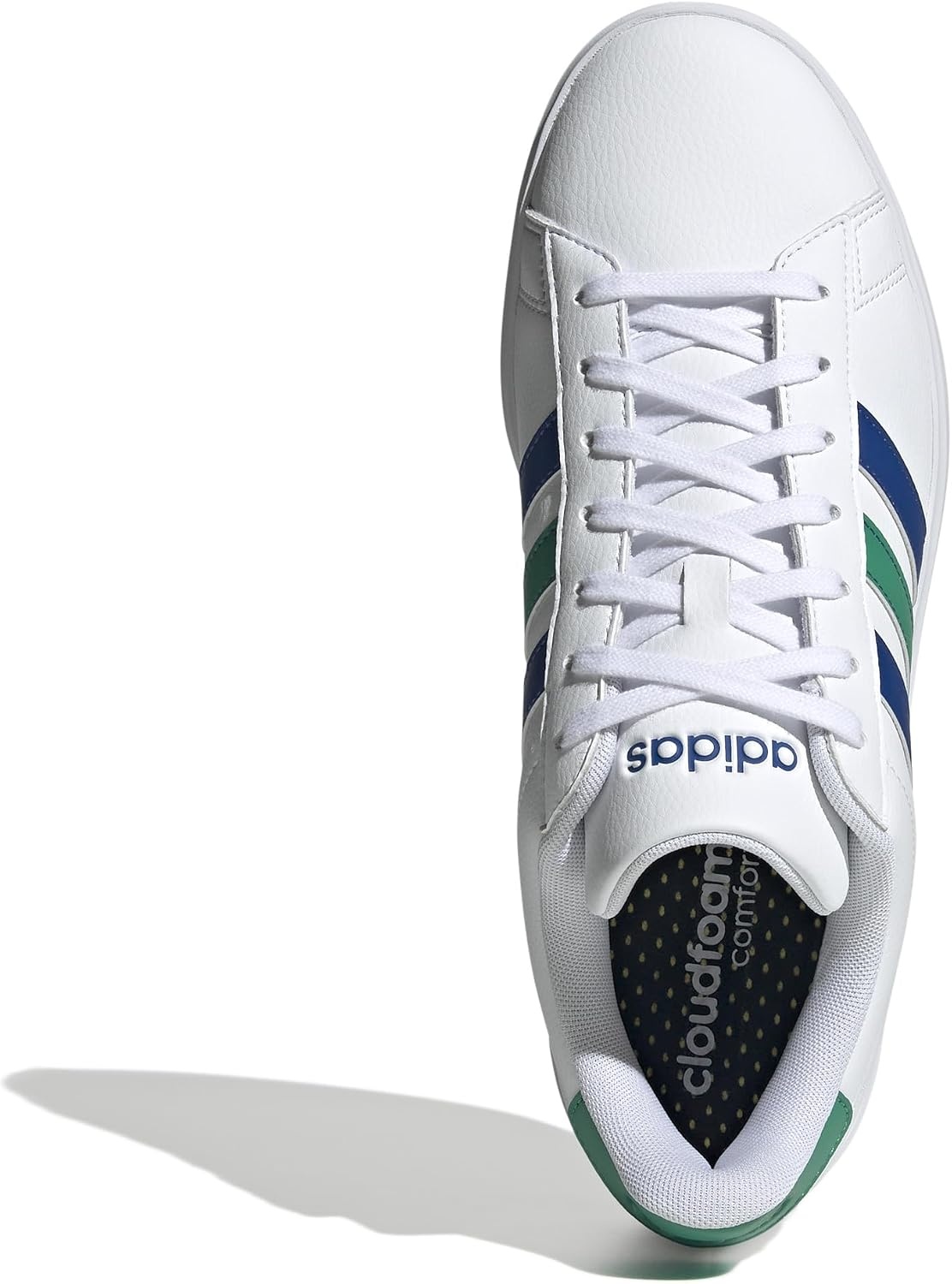 image:imageadidas Mens Grand Court 20 ShoeWhiteTeam Royal BlueCourt Green